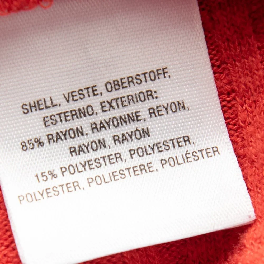 Maeve Anthropologie Addie Pullover Long Sleeve Ruffled Hacci Orange Size Large - Picture 5 of 7